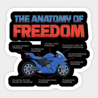 The Anatomy Of Freedom Shirt, Motorcycle Gift, Biker Lover Gift, Gift For Biker, Motor Cross, Motorcycle Anatomy Sticker